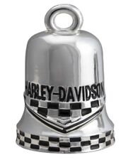 Harley Davidson Checkered Racing Flag H-D Ride Bell Silver Finish HRB117 picture