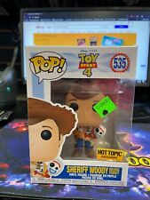 OS4 Funko Pop Disney Toy Story Sheriff Woody with Forky Hot Topic 535 picture