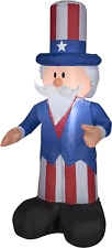 Airblown Inflatable Patriotic Uncle Sam with Top Hat July 4Th Life Sized Decorat picture