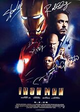 Marvel’s Ironman Signed Poster RDJ Stan Lee Jeff Bridges Gwyneth Paltrow RARE picture