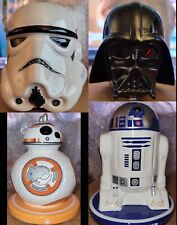 SET of FOUR Lucasfilms Disney License RARE Star Wars Ceramic Coin Banks NLA BNIB picture