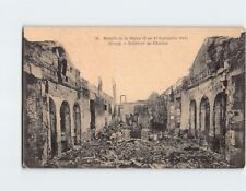 Postcard Intérieur du Château Bataille de la Marne Etrepy France picture