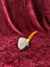 Turkish Block Meerschaum Pipe Hand Carved UK Seller Same Day Dispatch Guarantee picture