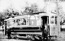 Trolley Street Car Conductors Rockville Connecticut CT Reprint Postcard picture