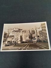 California Street, S.F. RPPC c 1934-1935 picture