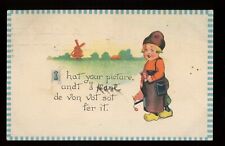 camera-Dutch children taking pictures-lot of 2-Parcel Post stamp picture
