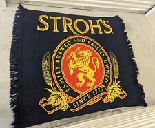 Vintage 90's Strohs Beer Brewery Large Blanket 63