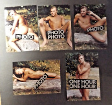 Set 5 Cir 1980s College Guy Nude Male Color Snapshot Mature Photo Art Gay Int picture