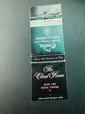 Vintage Washington Matchbook: “The Camlin Hotel - The Cloud Room” Seattle picture