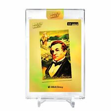 WASHINGTON IRVING Tobacco Card Card 2023 GleeBeeCo #WSTB-G Encased Holo GOLD 1/1 picture