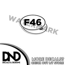 F46 - F JOE BIDEN Funny Sticker Lets Go Brandon Decal F46 Ovals 5x3 - 2 Pack D& picture