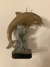 Vintage Dolphin Wax Candle 7 INCHES TALL-1960'S picture