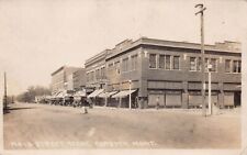 RPPC Forsyth MT Main Street Montana-Rosebud County Photo Vtg Postcard W7 picture