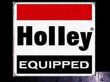 HOLLEY Equipped - Original Vintage 1960's 70's Racing Decal/Sticker 3.50 inch  picture