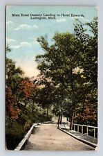 Ludington MI-Michigan, Main Road Dummy Landing Hotel Epworth Vintage Postcard picture