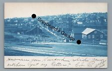 RPPC Railroad Aerial OSCEOLA MILLS PA Clearfield County Real Photo Postcard picture