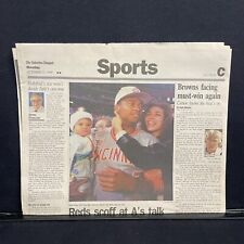 Columbus Dispatch Newspaper Sports Page Reds Beat Athletics World Series 1990 picture