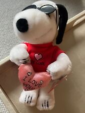 Vintage 1971 PEANUTS Snoopy Joe Cool I Love You Plush Doll Applause NEW WITH TAG picture