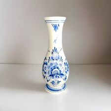 Vintage Blue & White Delft  Vase Made In Holland No 3062 9 Inch picture