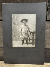 Antique 1907 Cabinet Card Of A Young Boy By L. G. Jesia picture