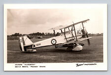 RPPC RAF Vickers Vildebeest Torpedo Bomber Biplane FLIGHT Photograph Postcard picture