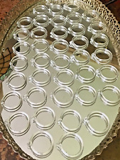 Lot of 40 Clear Glass Rings for Chandeliers 1 1/2