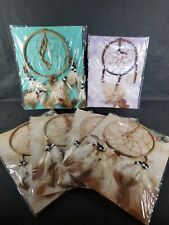 Indian Dream Catcher Small Feather Brown White NEW St Bonaventure Huge Lot picture