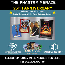 Topps Star Wars Card Trader The Phantom Menace 25th Anniversary All Super R R UC picture