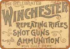 Metal Sign - 1897 Winchester Repeating Rifles - Vintage Look Reproduction picture