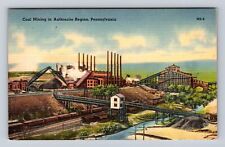 Nanticoke PA-Pennsylvania, Coal Mining In Anthracite Region, Vintage Postcard picture