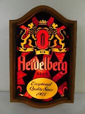 Vintage Heidelberg Beer Lion Logo Lighted Sign 60s-70s Stained Glass Effect picture