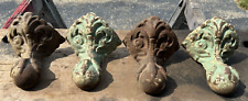 SET OF 4 ANTIQUE EAGLE CLAW, CAST IRON, VICTORIAN, CLAW FOOT BATHTUB FEET picture