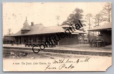 1906 View Of Railroad Station Depot At Lake Charles LA Louisiana RR Depot I-509 picture