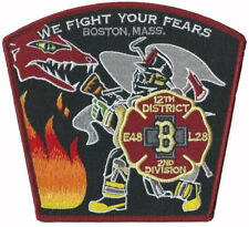 Boston Engine 48 Ladder 28 12th Dst. D2 We Fight Your Fears NEW Fire Patch  picture