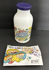 The Great Milk Mustache Maker Plastic Shaker Bottles With Papers 1999 Got Milk? picture