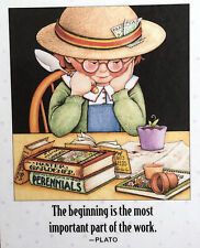 Mary Engelbreit Handmade Magnet-The Beginning Is The Most Important Part picture