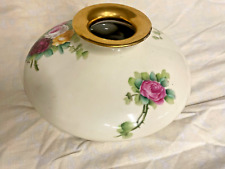 Limoges T&V Squat  10 inch Hand Painted Rose Vase picture