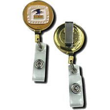 CL8-03 Postal Retractable ID reel metal ID card holder inspector Mailman mail ca picture