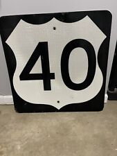 Authentic Vintage Retired Road Sign 24”X24” picture