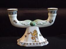 Gien Double Arm Candle Holder Candelabra Cherubs EXC picture