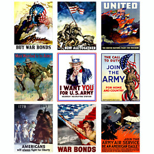 WW2 Propaganda Memorabilia Poster World War 2 Military Army Vintage American picture