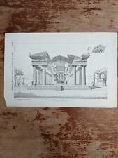 Victorian American Architect and Building Book Plates Lithograph Engraving picture