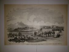 Fort Hatteras Fort Clark Commodore Stringham NC Civil War 1896 Sketch picture