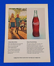 1968 COCA-COLA ORIGINAL PRINT AD 