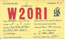 QSL 1952 Lockport   New York   radio  card picture