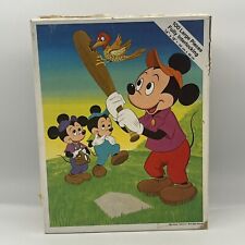 Vintage Walt Disney Mickey Mouse 100 14”x18” Puzzle picture