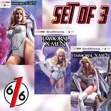🔥✖️ IMMORAL X-MEN #1-3 TURINI EMMA FROST Trade Dress Variant Set Of 3 picture