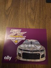 Jimmie Johnson # 48 Autographed 2019 Ally Cammo 7X Champion Hero Card picture