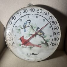 VTG LL Bean Birds Cardinal Tru-Temp Jumbo 12” Indoor Outdoor Wall Thermometer picture