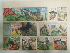 (50) Red Ryder Sunday Pages by Fred Harman from 1952 Most Tabloid Page Size  picture